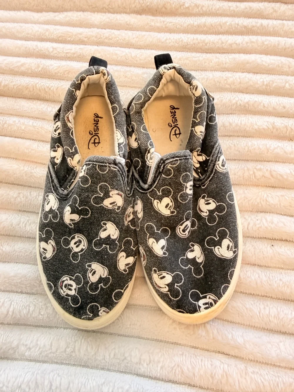 GAP Kids Mickey Mouse Navy, Gray & Red Flip Flops